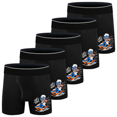 5Pack Boys Cartoon Boxer Briefs Cotton Stretch Soft Underwear