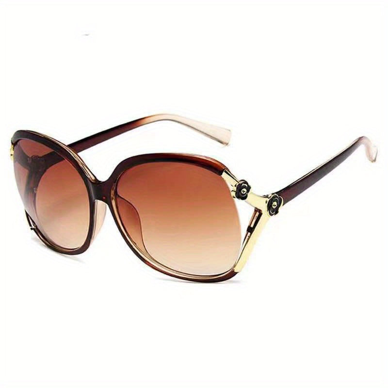 Oversized Camellia Flower Sunglasses UV400