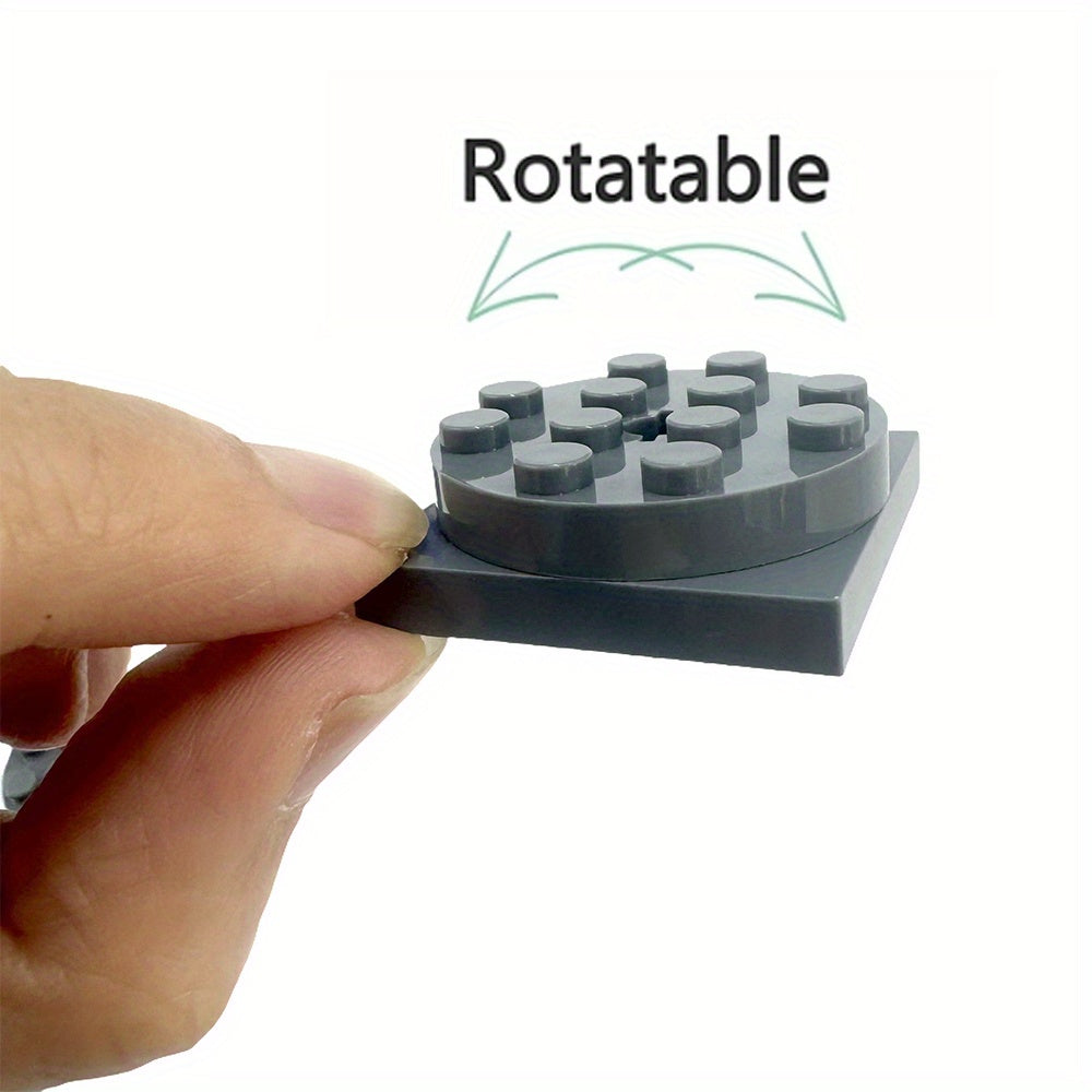 Rotatable 4x4 Turntable Base ABS Ideal for Building Blocks Educational Toy