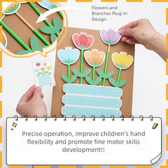 Qixi Little Florist Flower Arrangement Toy - Educational Activity for Kids