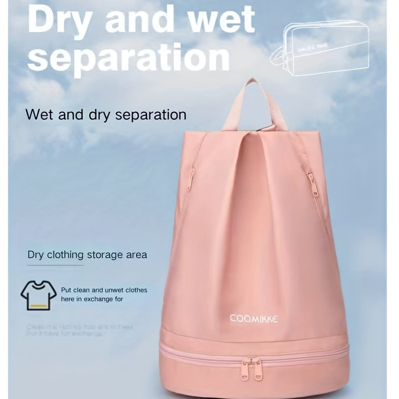 Waterproof Dry Wet Separation Swimming Bag Oxford Cloth Fitness Storage Backpack