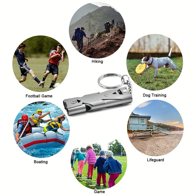 Emergency Whistle with Keychain for Outdoor Safety