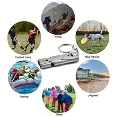 Emergency Whistle with Keychain for Outdoor Safety