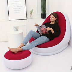 Inflatable Cushion Sofa Air Lounge Chair Bed Lazy Person Chair