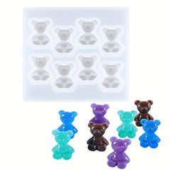 3D Bear Silicone Mold for Resin Epoxy DIY Crafts