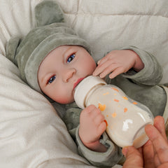 Realistic 18" Reborn Baby Boy Doll Vinyl Body