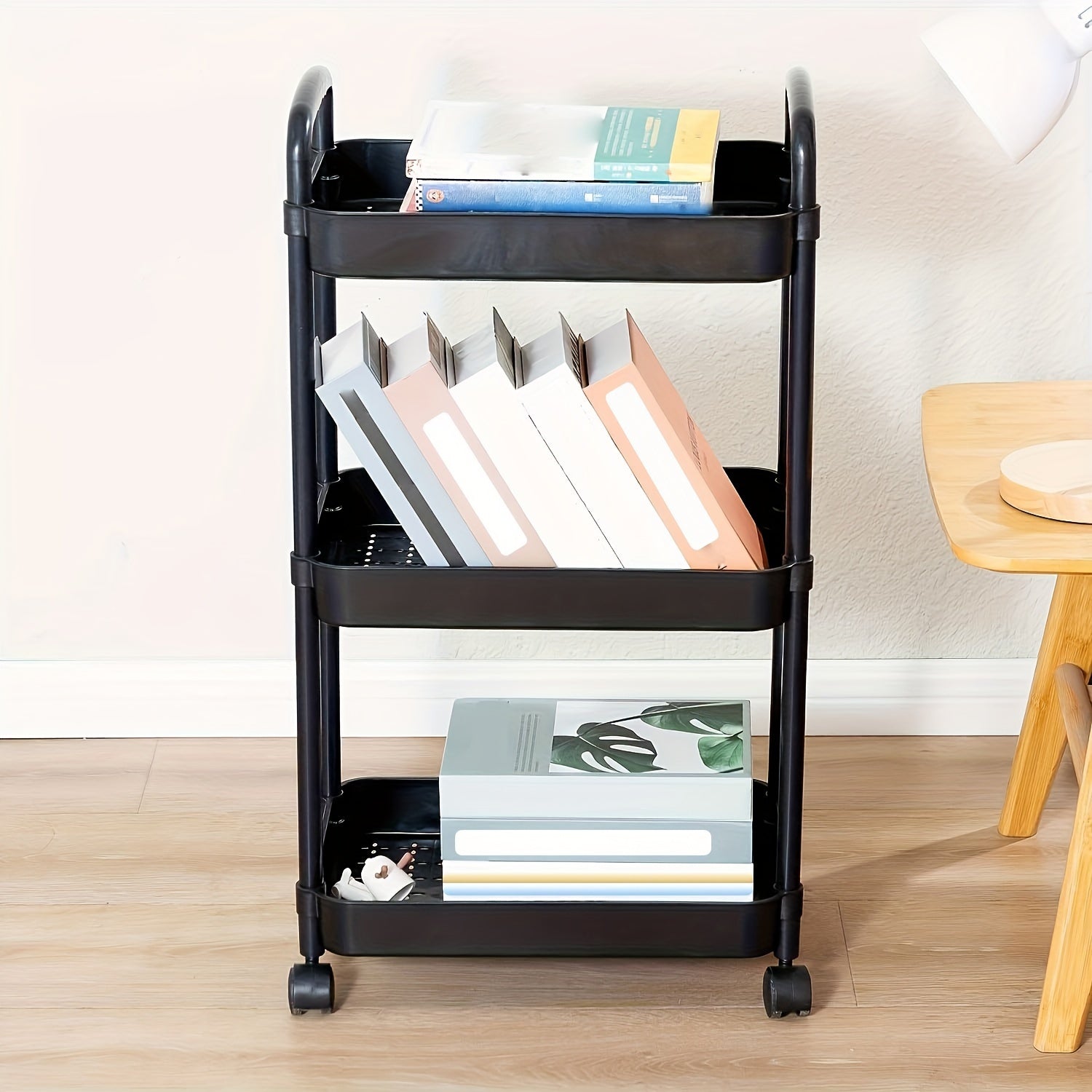 3-Layer Organizer Storage Cart Bookshelf Office School Supplies
