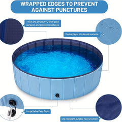 Foldable Dog Pet Bath Pool Collapsible Dog Pet Pool Bathing Tub Kiddie Pool