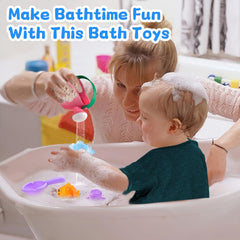 5pcs Baby Bath Toys Non Toxic for 1-3 Years Old Children Kids Gift