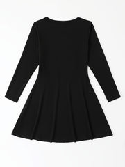 Butterfly Long Sleeve Dress Girls Kids Clothes