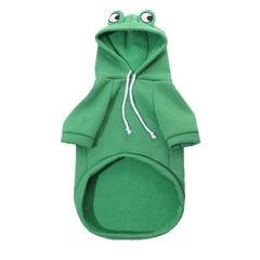 Frog Dog Hoodie Pet Costume For Holiday Halloween Clothes