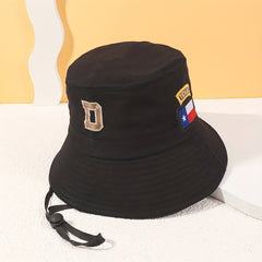 D Embroidery Bucket Hat Sunscreen Cartoon Beach Hat
