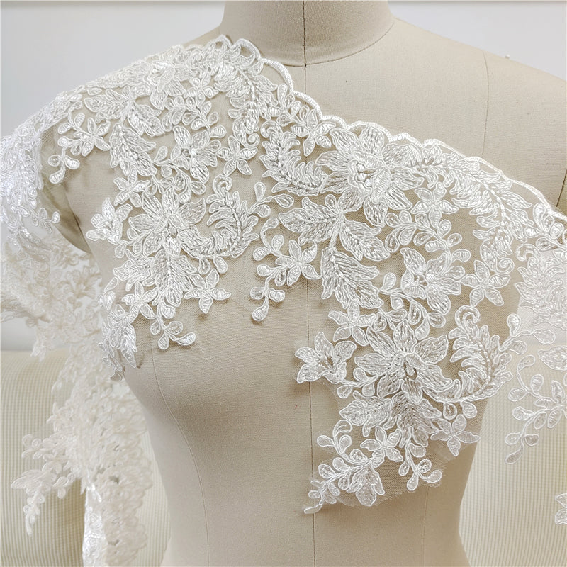 1pc Flower Lace Applique Sewing Patch DIY Wedding Dress Clothes