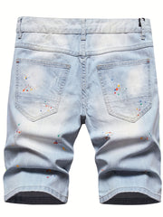 Men's Reflect Woven Tape Denim Shorts