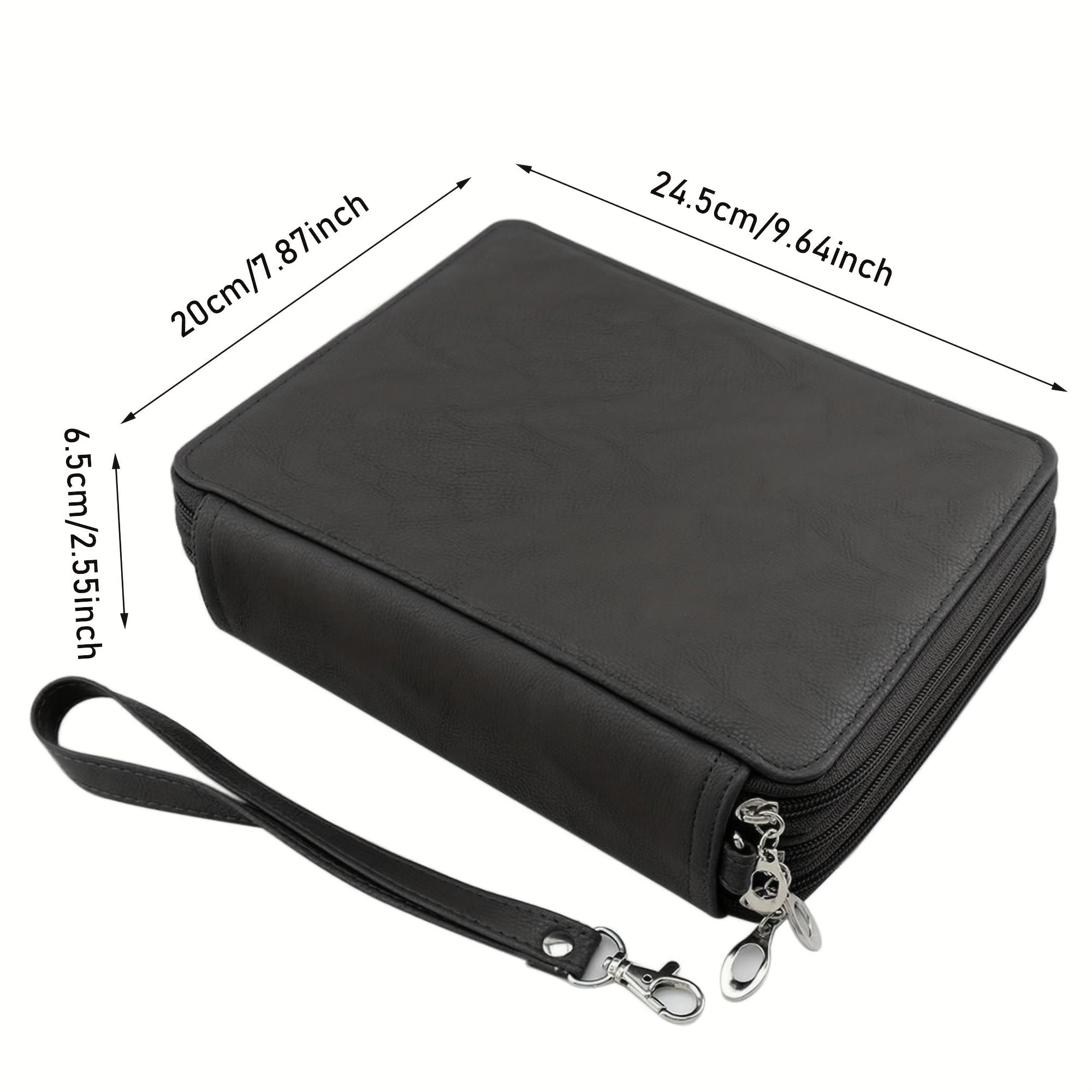 120 Slot Colored Pencil Organizer PU Leather Pencil Case
