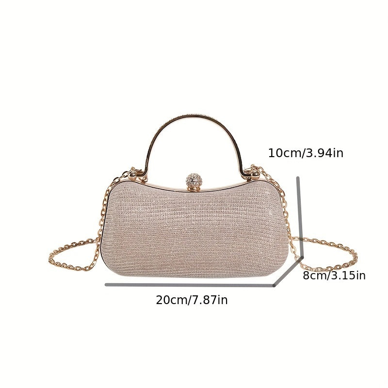 Glitter Evening Clutch Bag Formal Banquet Handbag Wedding Party Prom