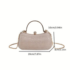 Glitter Evening Clutch Bag Formal Banquet Handbag Wedding Party Prom