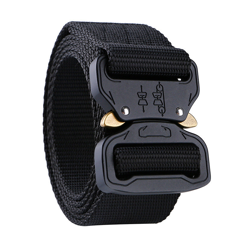 Nylon Tactical Belt Quick Release Buckle Elastic