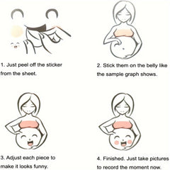 9pcs Funny Pregnancy Belly Stickers - MY & I'M HUNGRY Designs