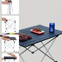 Outdoor Folding Table Portable Barbecue Table Aluminum Alloy Camping Picnic