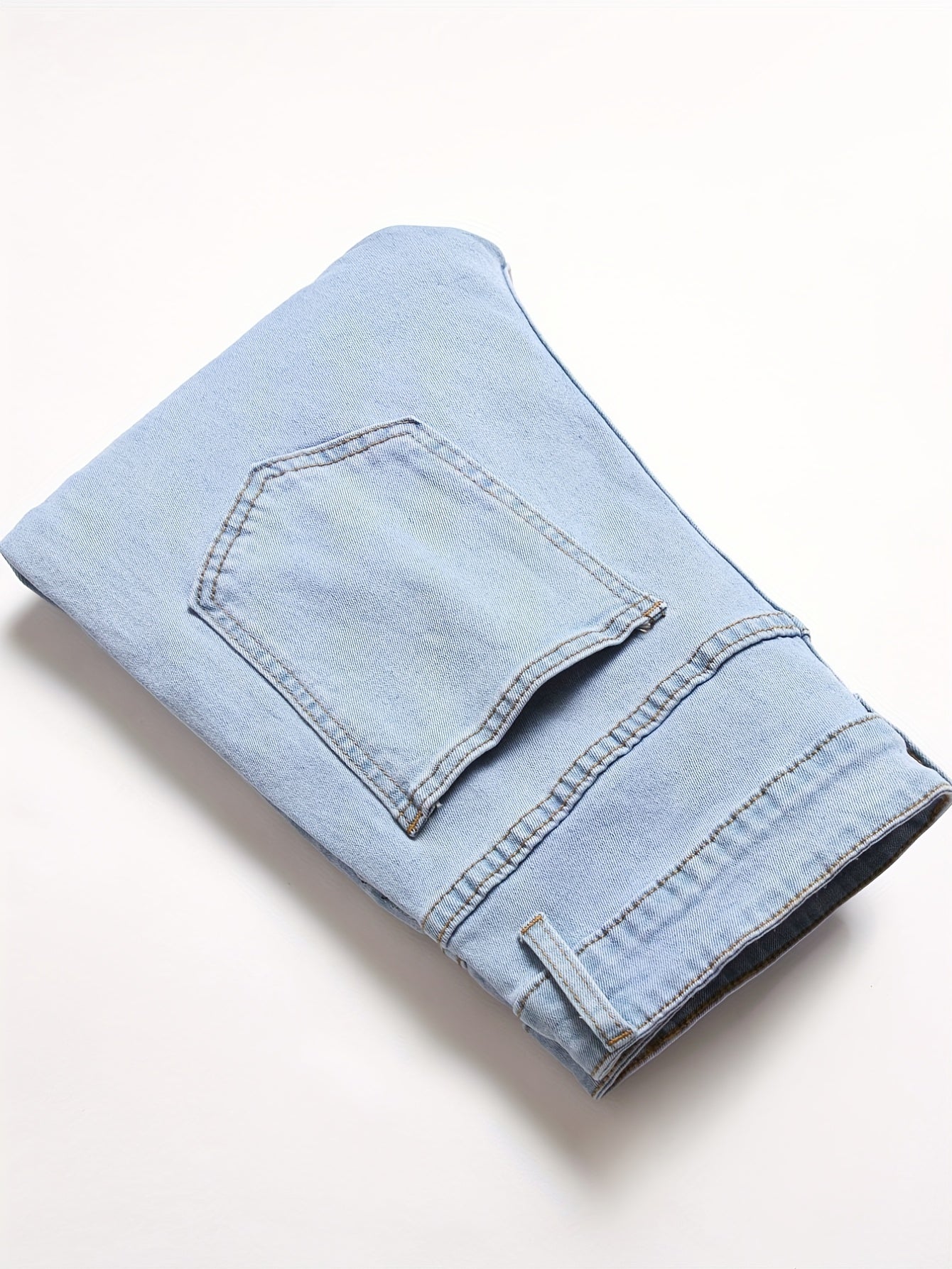 Men's Slim Fit Ripped Jeans Distressed Denim Pants