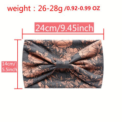 Paisley Pattern Seamless Sports Headband Boho Style Stretchy Leopard Print