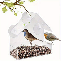 Acrylic Clear Glass Window Bird Feeder