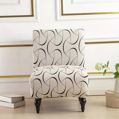 1pc Armless Chair Cover Elastic Spandex Slipcover