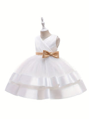 Toddler Girls Tutu Princess Dress Sleeveless Tulle Puffy Dress