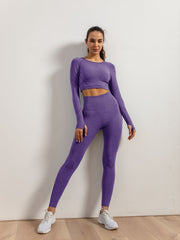 Women's Yoga Set with Butt Lift Leggings and Top