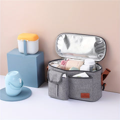 Waterproof Insulation Stroller Caddy Hanging Bag for Mom