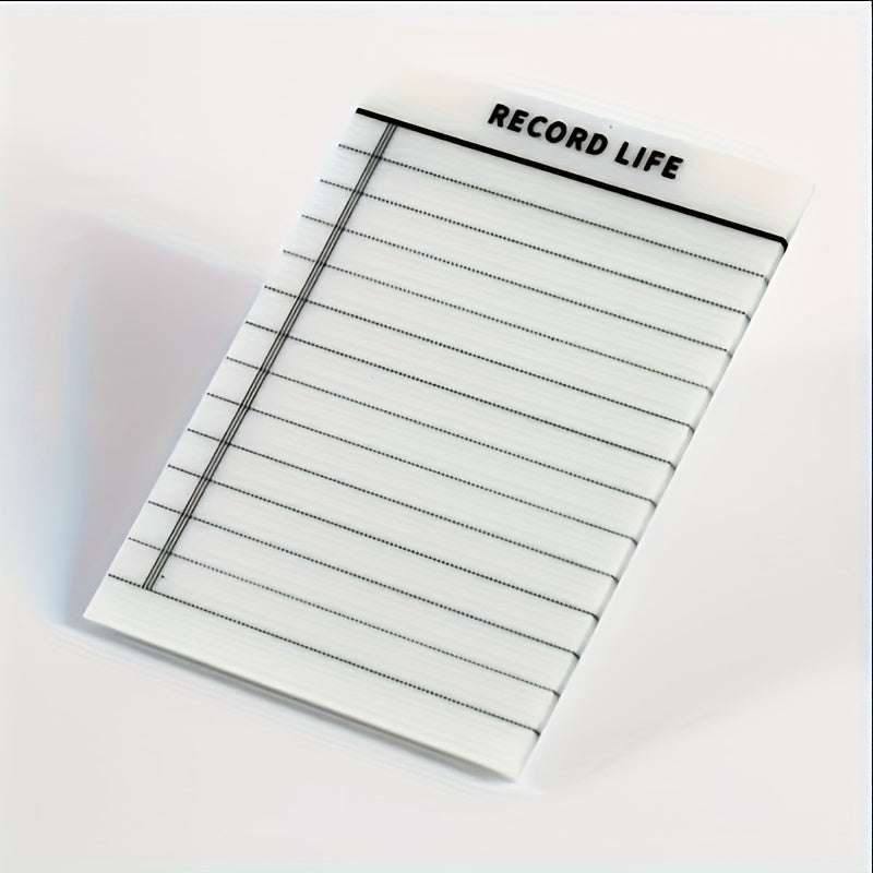 50 Sheets Transparent Plan Sticky Notes Key Grid Horizontal Lines