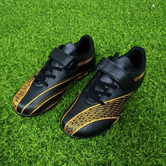 Boys Turf Football Boots Hook & Loop TF Soccer Cleats