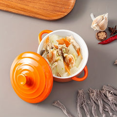 Mini Cocotte Set with Handles and Lids for Easy Cooking and Serving