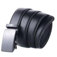 Men's Automatic Buckle Adjustable Business PU Leather Belt