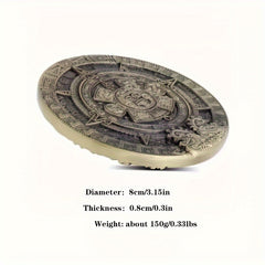 Metal Double Sided Carving Historical Cultural Elements