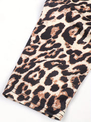 Girl's Leopard Print Footless Leggings Yoga Pants