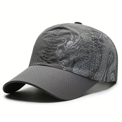 Waterproof Quick-drying Chinese Dragon Pattern Baseball Cap