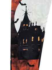 Halloween Leggings Women's Plus Painting Print High Stretch Leggings