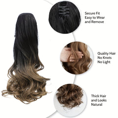 Long Curly Claw Ponytail Synthetic Hair Extensions