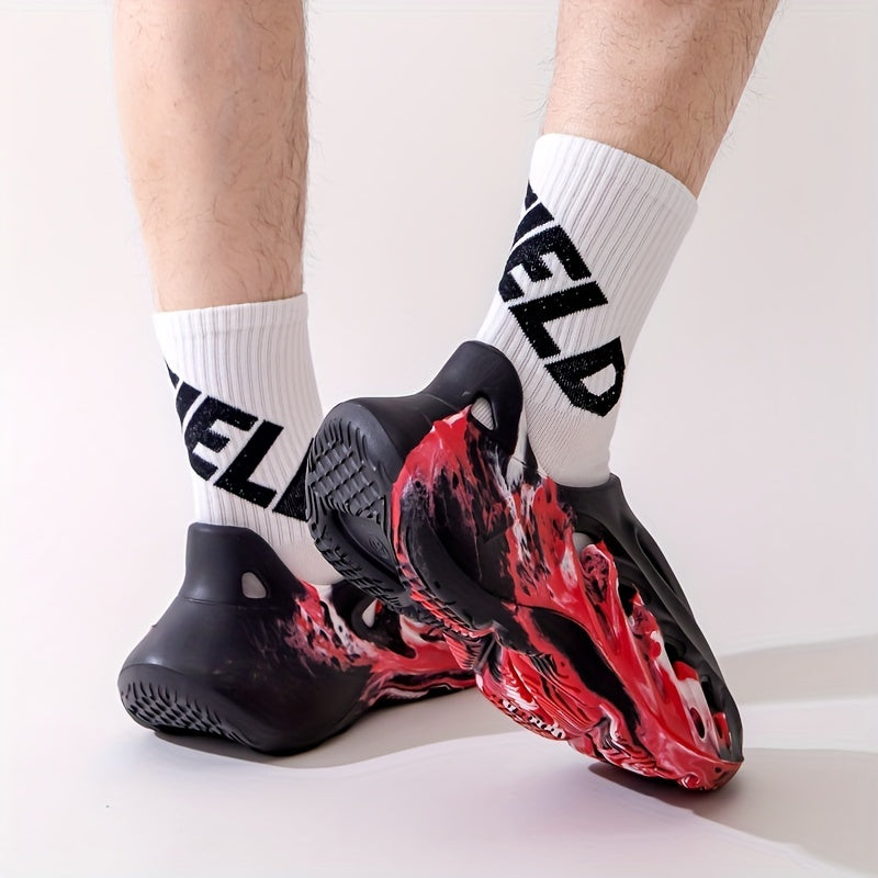Men's Camo Tie Dye Slip On Clog Sandals