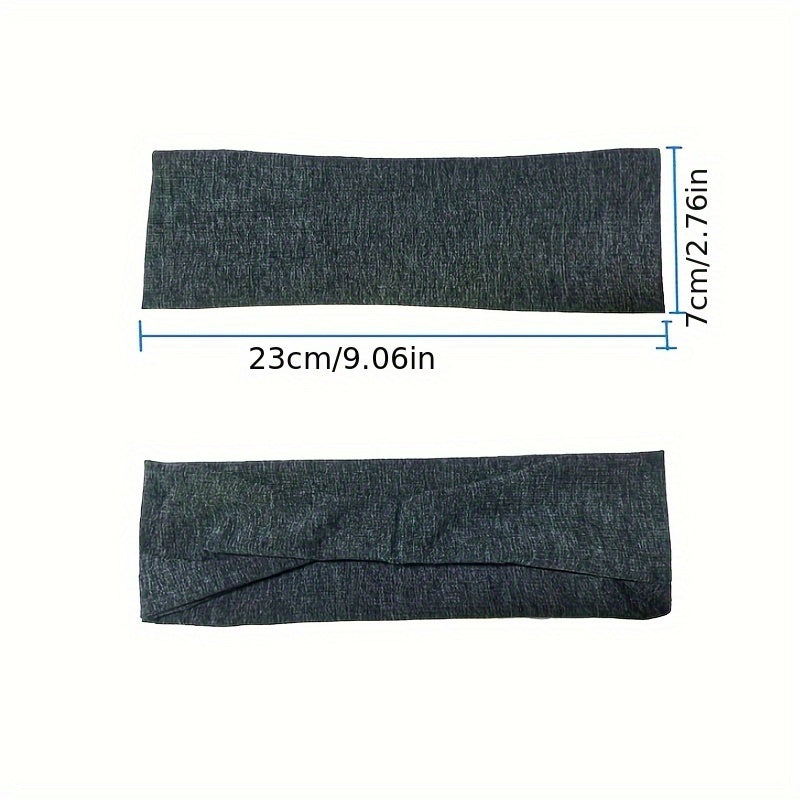 3pcs Elastic Sweat Absorbent Headbands for Men & Women