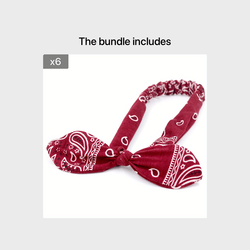 Vintage Boho Cross Knot Elastic Hairbands Non Slip Headbands