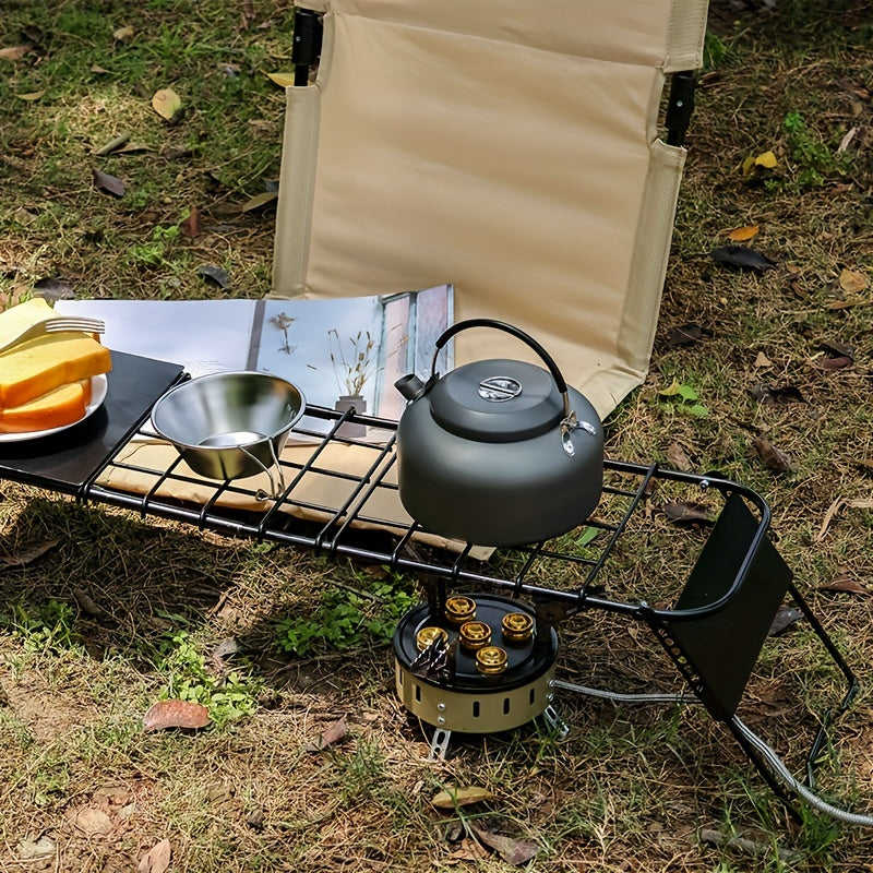 Folding Retractable Steel Plate Mesh Table Stove Rack for Outdoor Camping