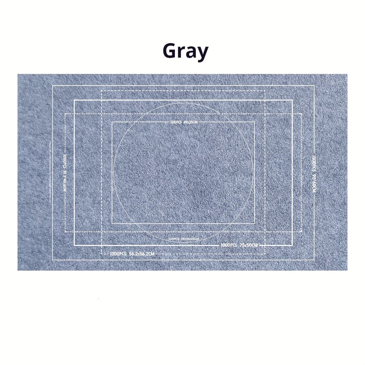 Thickened Felt Puzzle Storage Blanket with Storage Bag Roll Up Puzzle Mat