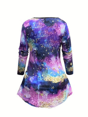 Plus Glitter Tie Dye Tee & Pants Set