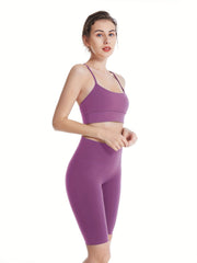High Waist Seamless Yoga Shorts for Women