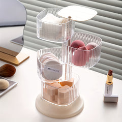DIY Rotating Makeup Storage Carousel - Organize Your Makeup in Style
