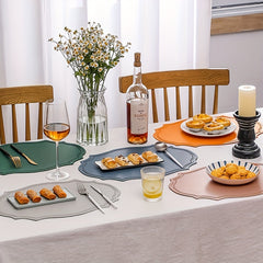 Waterproof Faux Leather Placemat, Heat Insulation Mat