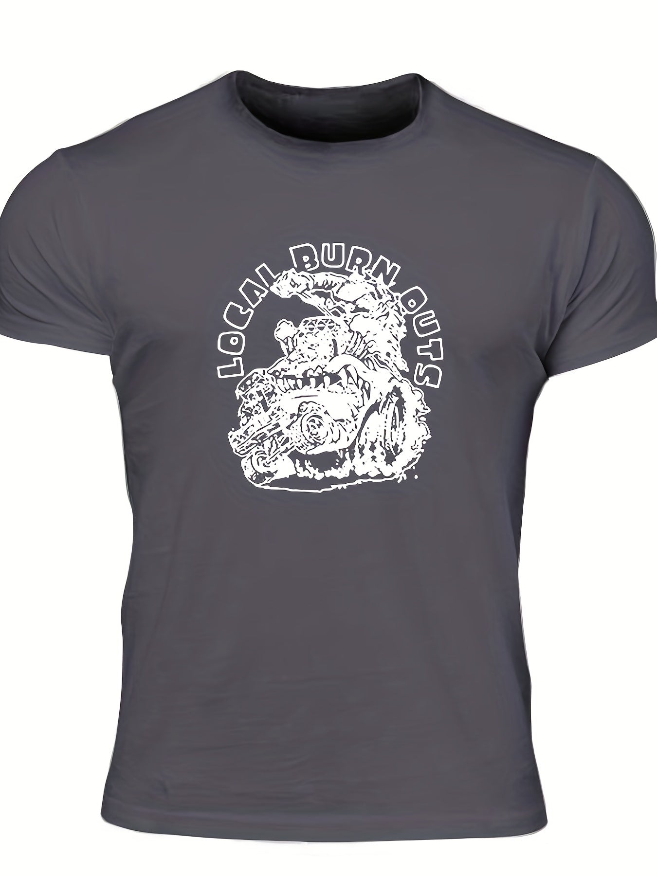 Men's Local Burn Outs Print T-shirt for Summer